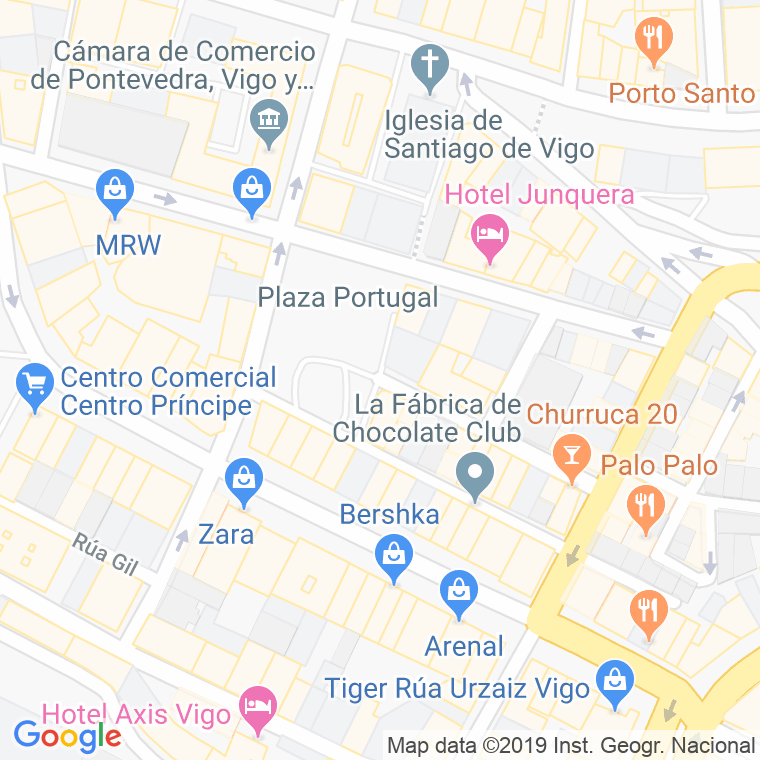 Código Postal calle Portugal, praza en Vigo