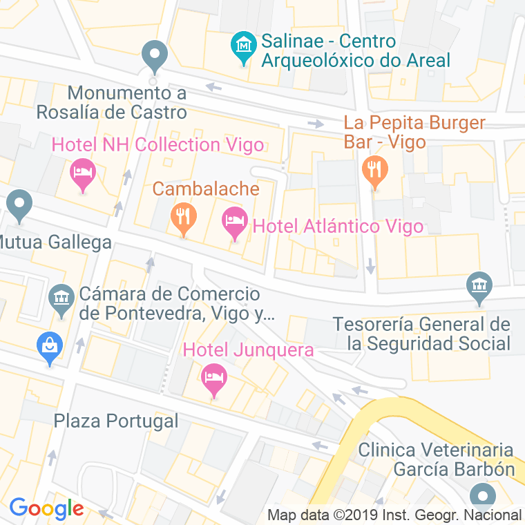 Código Postal calle Roupeiro (G. Barbon) en Vigo