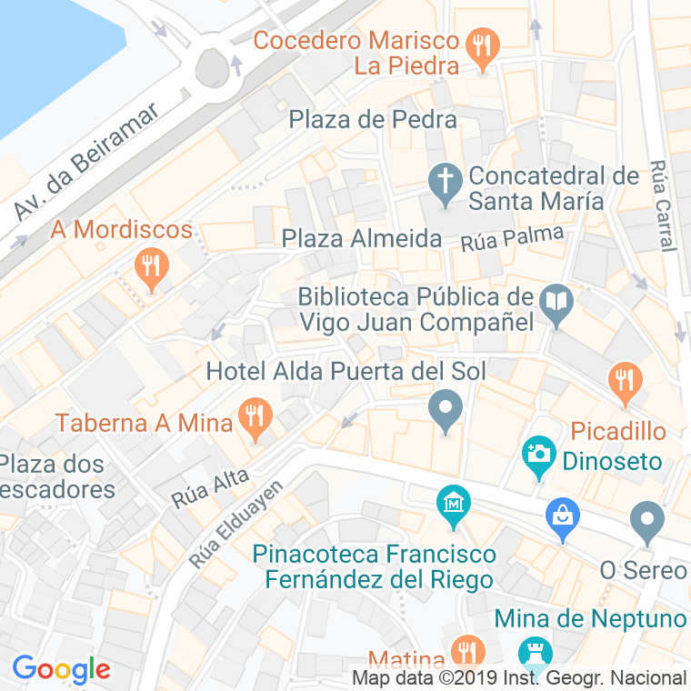 Código Postal calle Mendez Nuñez en Vigo
