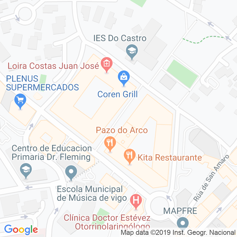 Código Postal calle Enrique Xavier Macias en Vigo