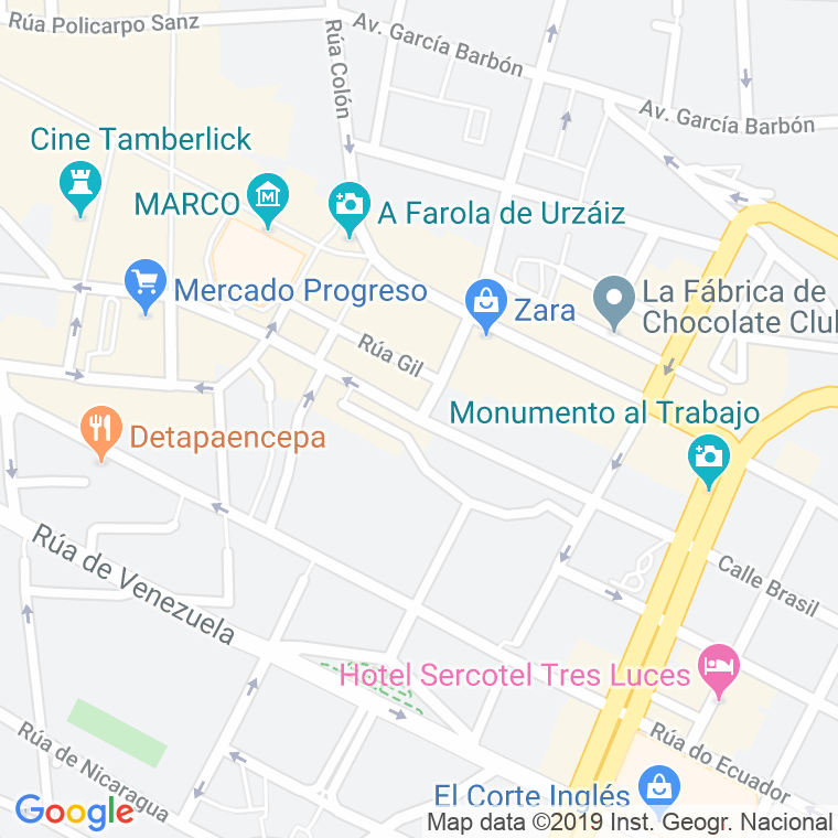 Código Postal calle Maria Berdiales en Vigo