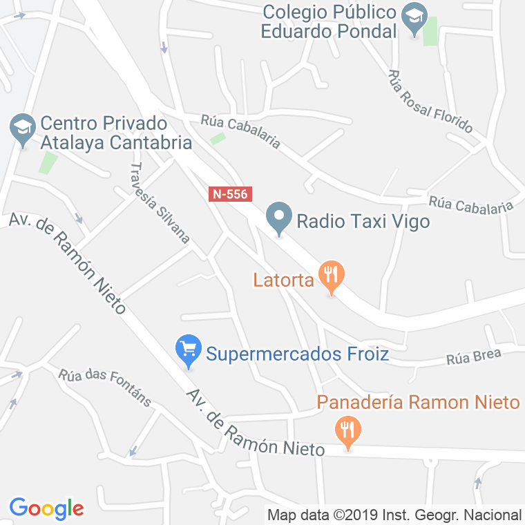 Código Postal calle Pardavila, travesia en Vigo