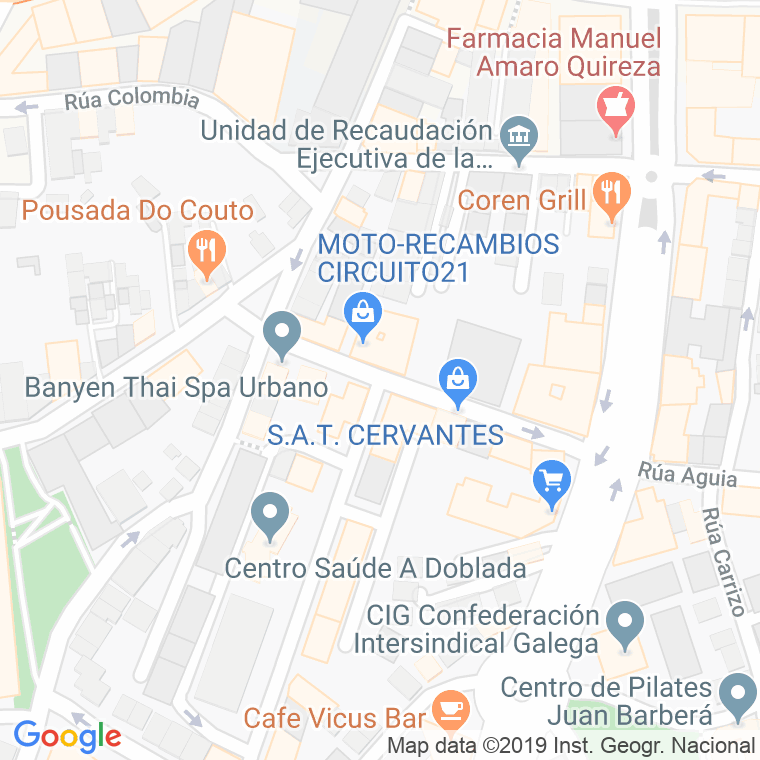 Código Postal calle Reiseñor en Vigo