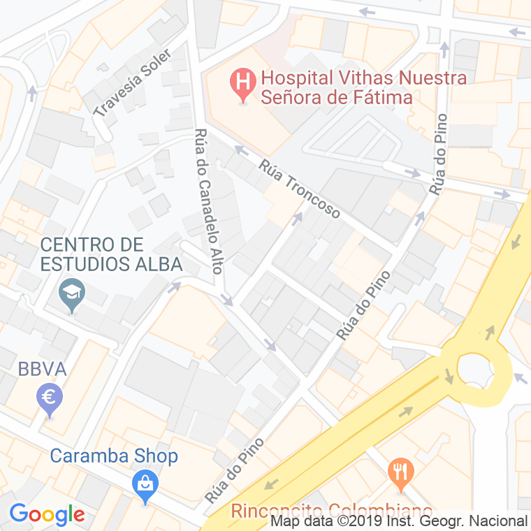 Código Postal calle Rosario, travesia en Vigo