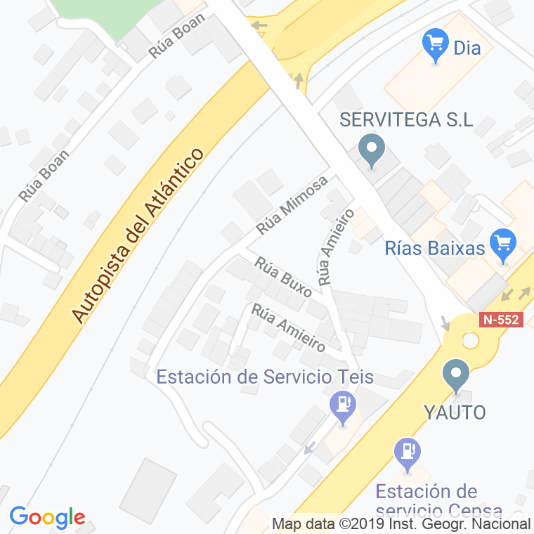 Código Postal calle Buxo en Vigo