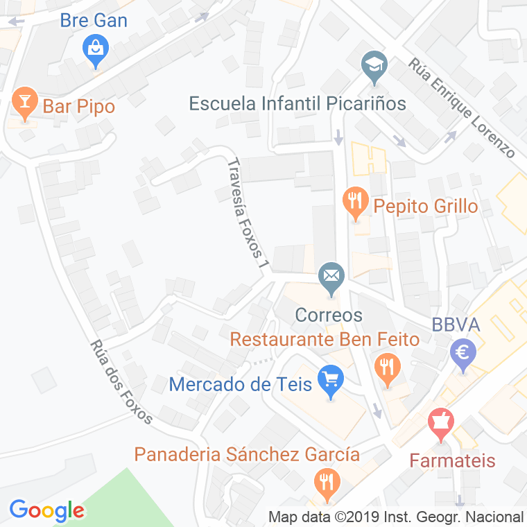 Código Postal calle Foxos, 1/a Y 2/a, travesia en Vigo