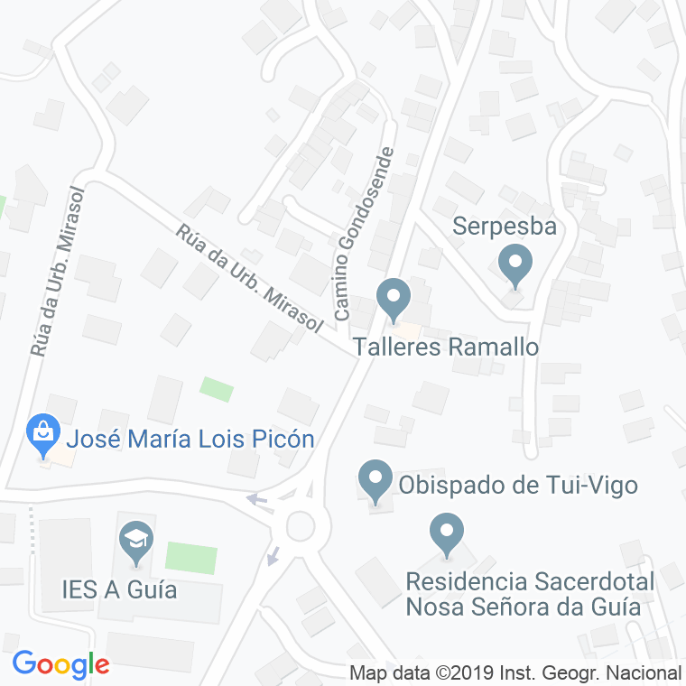 Código Postal calle Mirasol-teis, urbanizacion en Vigo