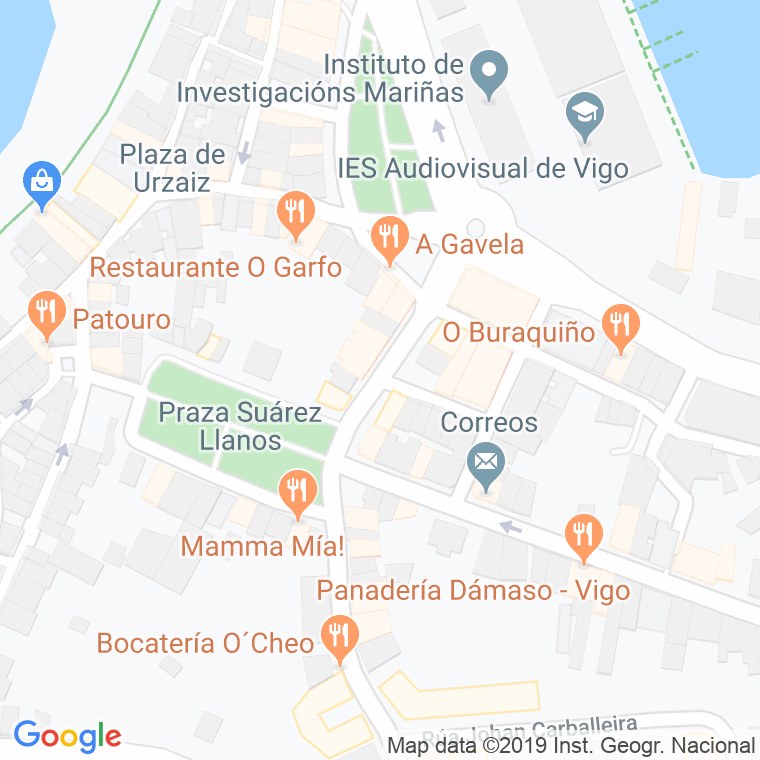 Código Postal calle Pescadores   (Impares Del 1 Al Final)  (Pares Del 2 Al Final) en Vigo