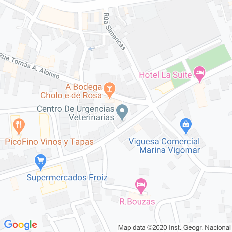 Código Postal calle San Telmo (Bouzas) en Vigo