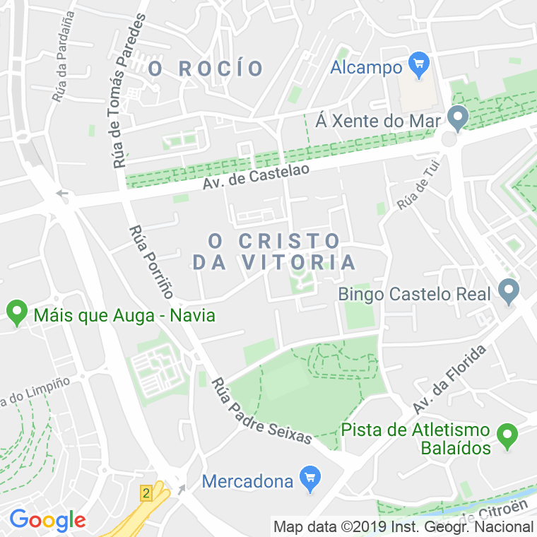 Código Postal calle Baiona en Vigo