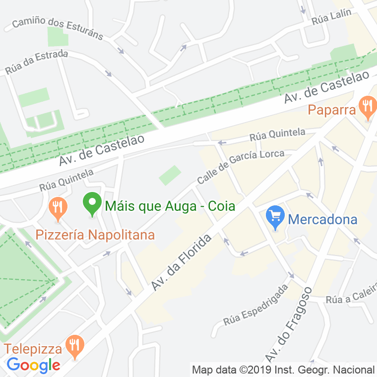 Código Postal calle Garcia Lorca en Vigo