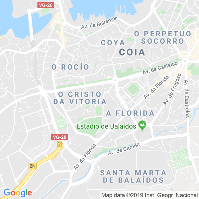 Código Postal calle Parque Poeta Vesteiro Torres en Vigo