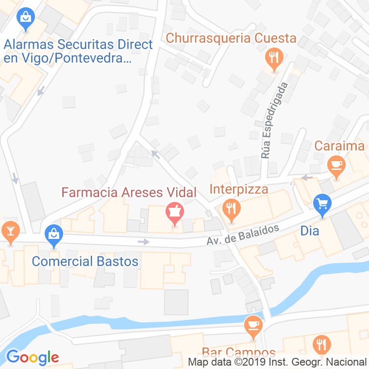 Código Postal calle Espedrigada en Vigo
