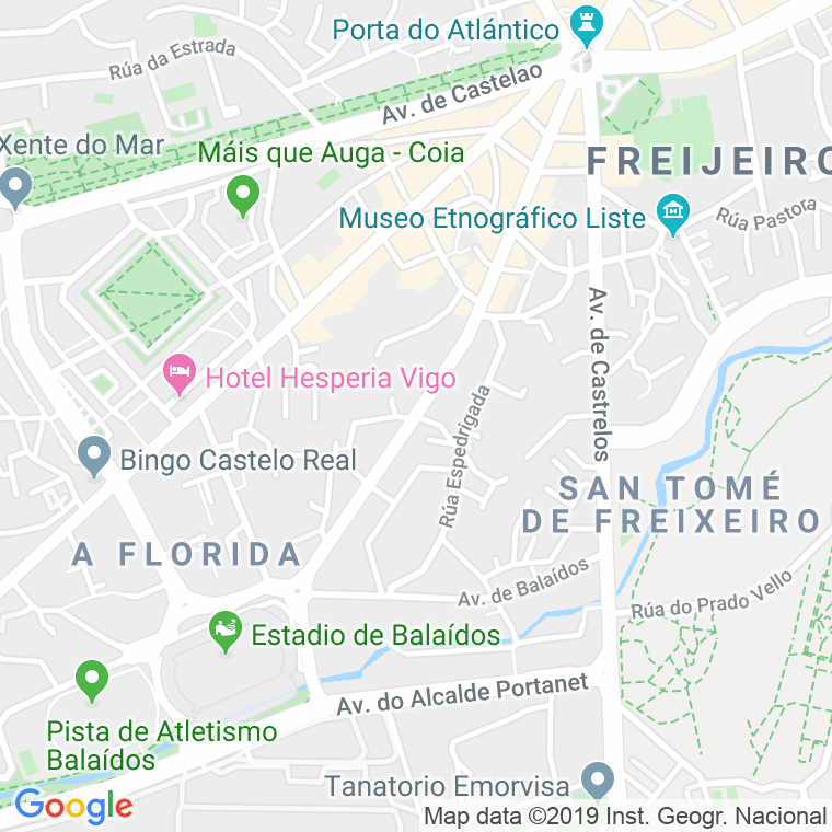 Código Postal calle Fragoso, avenida en Vigo