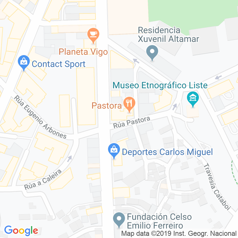Código Postal calle Pastora, 1/a, 2/a Y 3/a, travesia en Vigo