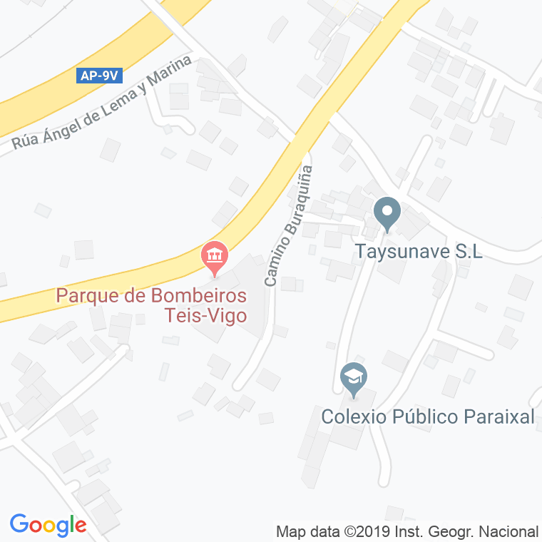 Código Postal calle Buraquiña-teis en Vigo