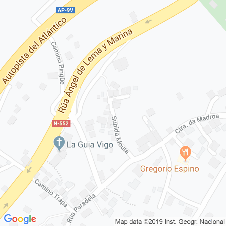 Código Postal calle Mouta en Vigo