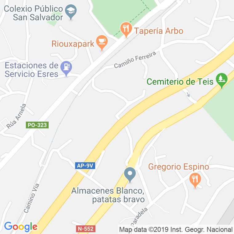 Código Postal calle Pingüe-teis, camiño en Vigo