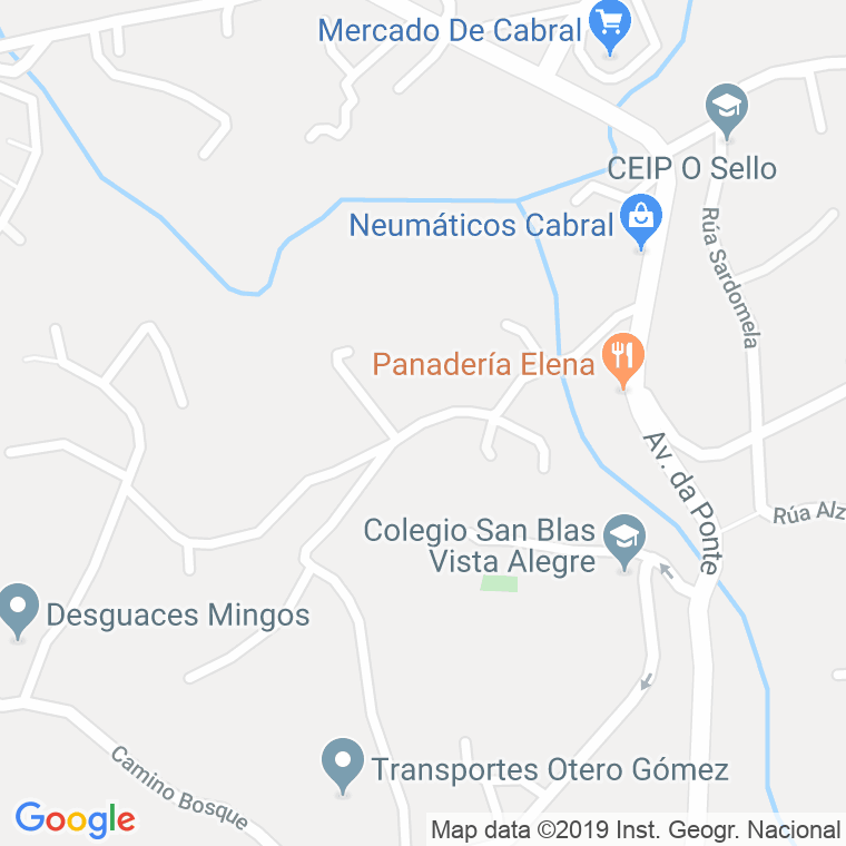 Código Postal calle Fontiñas (Beade), lugar en Vigo
