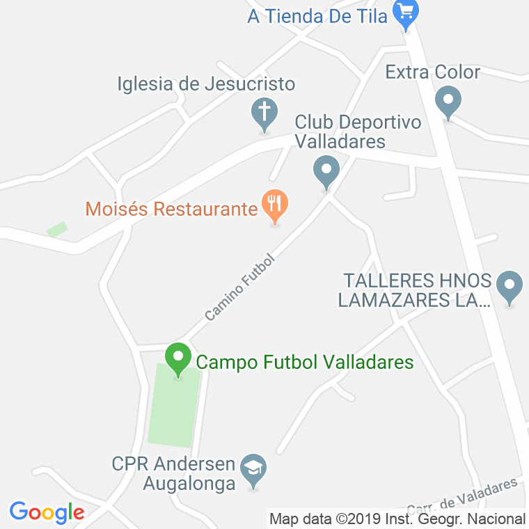 Código Postal calle Futbol (Valadares), lugar en Vigo