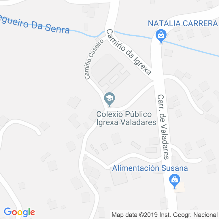 Código Postal calle Igrexa (Valadares), lugar en Vigo