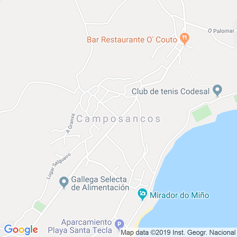 Código Postal calle Camposancos, carretera (Impares Del 325 Al 463)  (Pares Del 400 Al 448) en Vigo