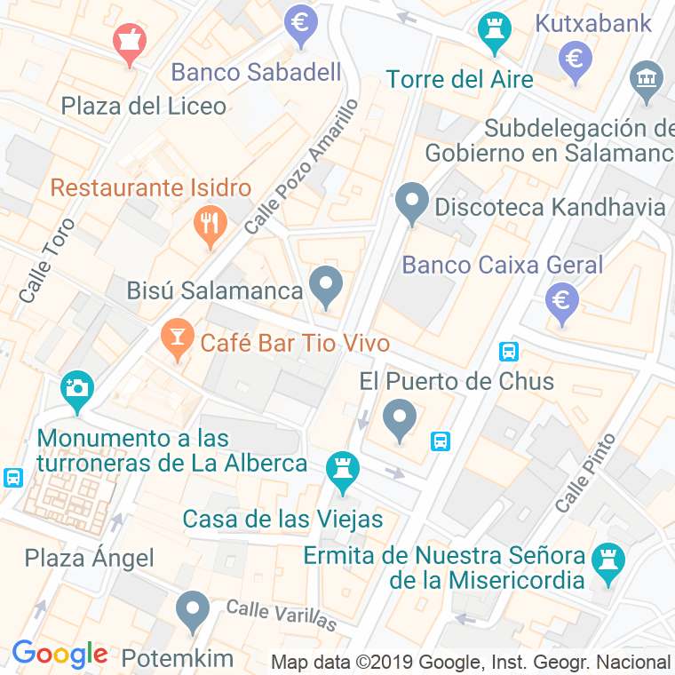 Código Postal calle Correhuela en Salamanca