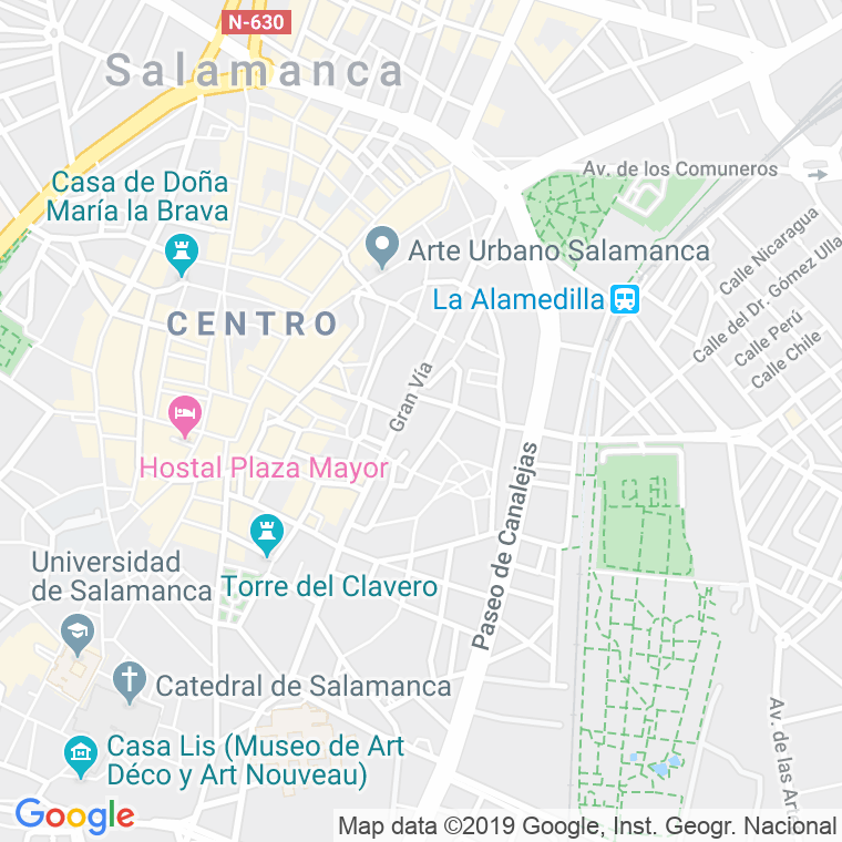 Código Postal calle Cuesta en Salamanca