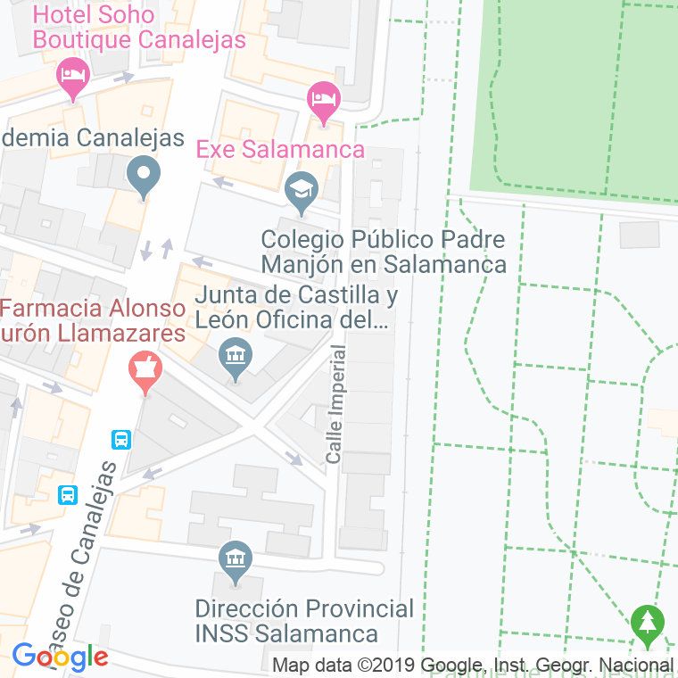 Código Postal calle Imperial en Salamanca