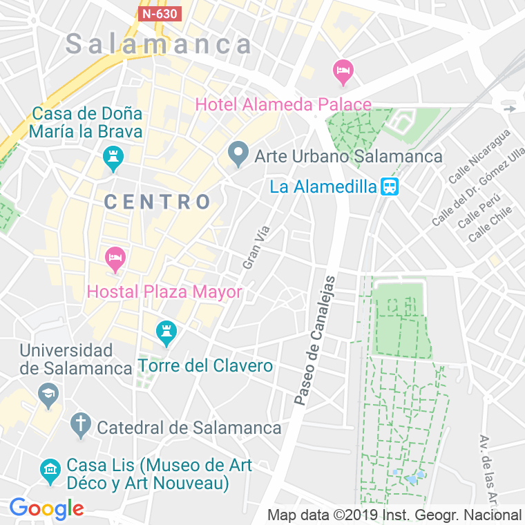 Código Postal calle Numancia en Salamanca