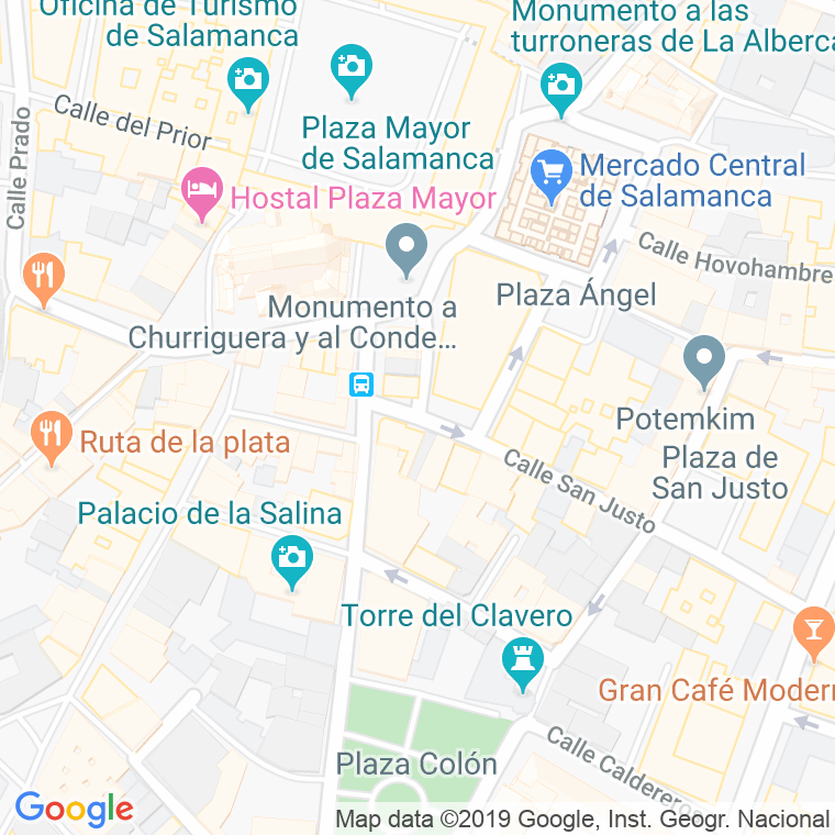Código Postal calle Peso, plaza en Salamanca