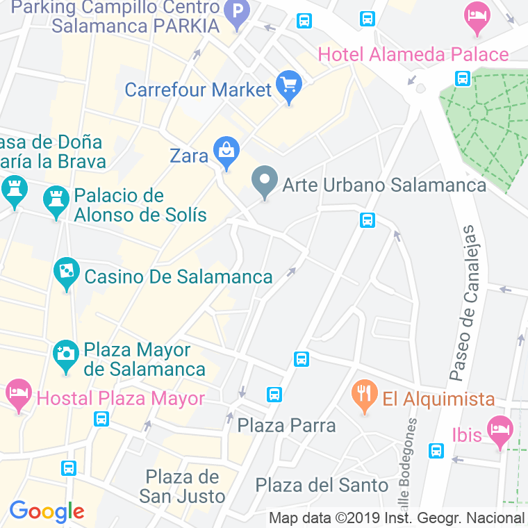 Código Postal calle Reina, plaza en Salamanca