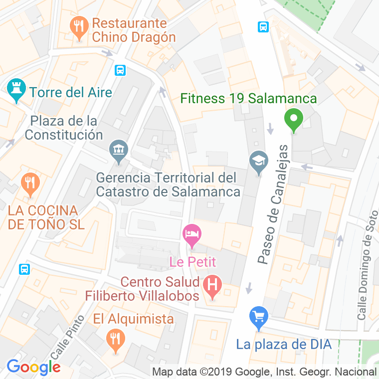 Código Postal calle Ronda Sancti Spiritus en Salamanca