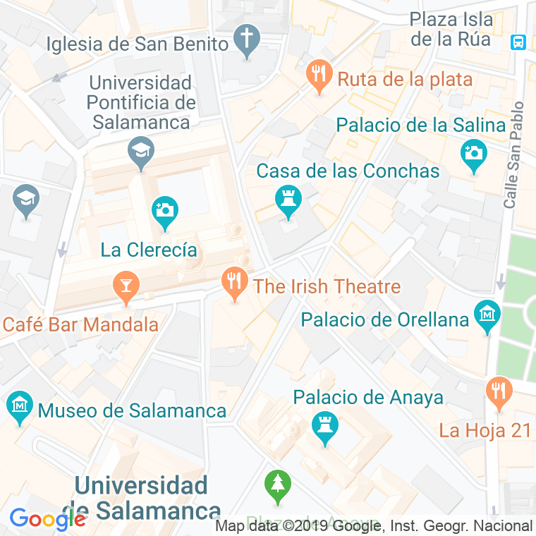 Código Postal calle Antigua en Salamanca