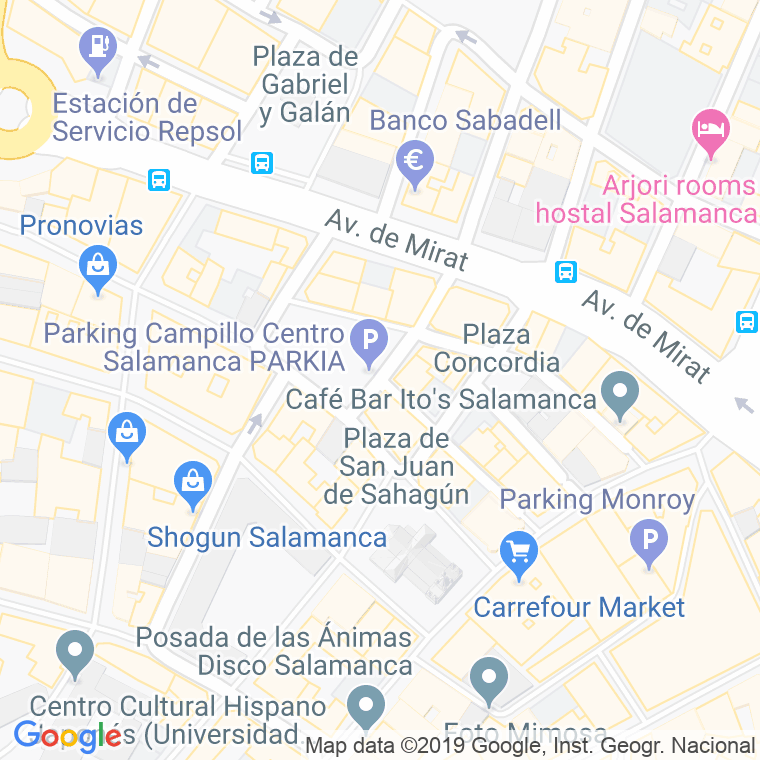 Código Postal calle Campillo, plaza en Salamanca