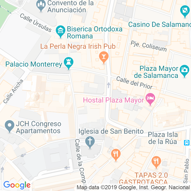 Código Postal calle Doctrinos en Salamanca
