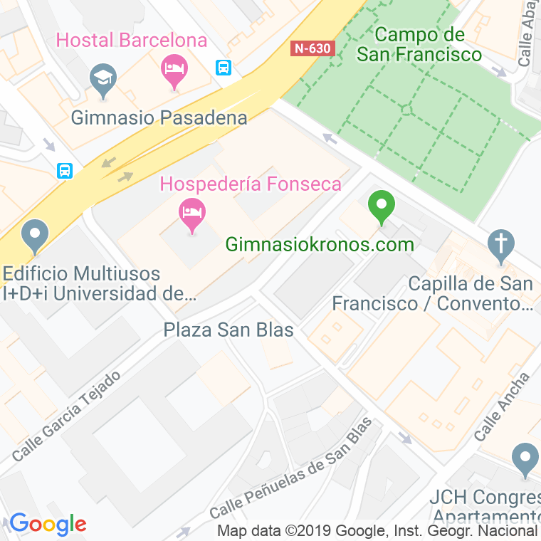 Código Postal calle Fonseca en Salamanca