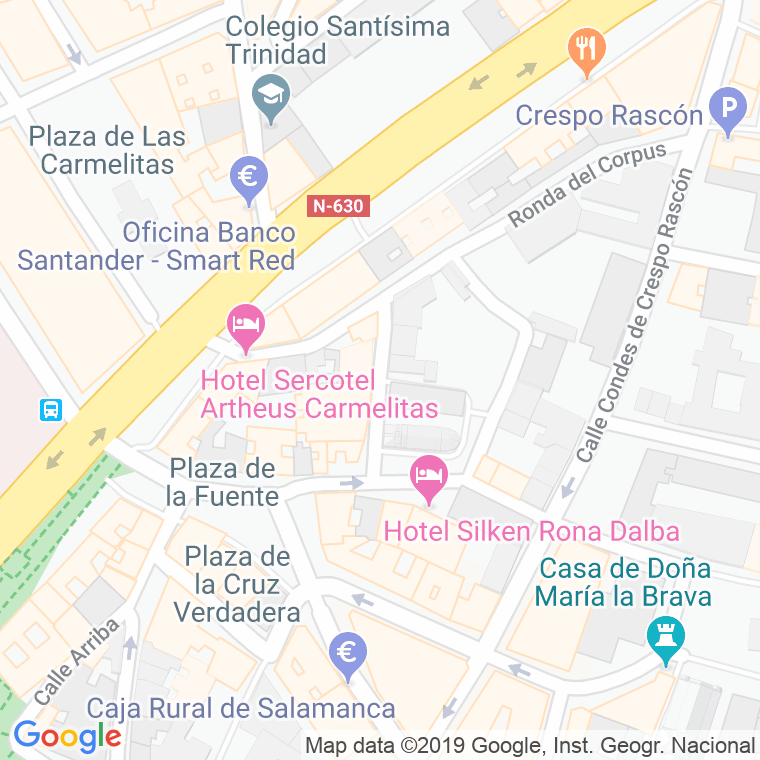 Código Postal calle Perdones en Salamanca