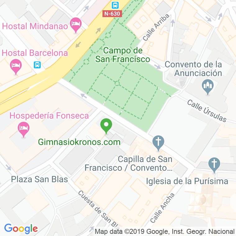 Código Postal calle Ramon Y Cajal en Salamanca