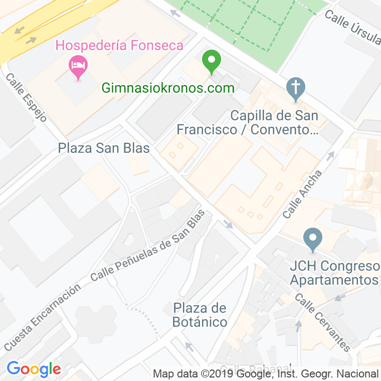 Código Postal calle San Blas, De, cuesta en Salamanca