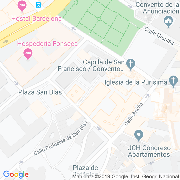 Código Postal calle San Patricio en Salamanca