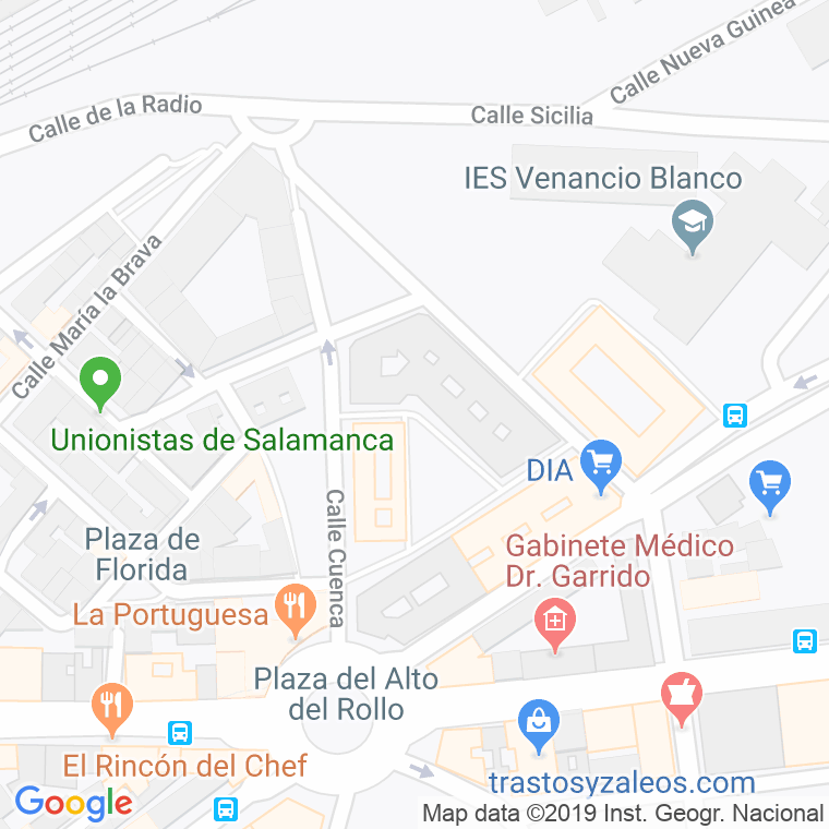 Código Postal calle Buenos Aires en Salamanca