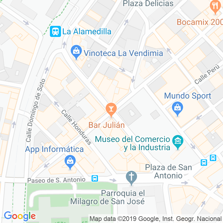 Código Postal calle Campoamor, avenida en Salamanca