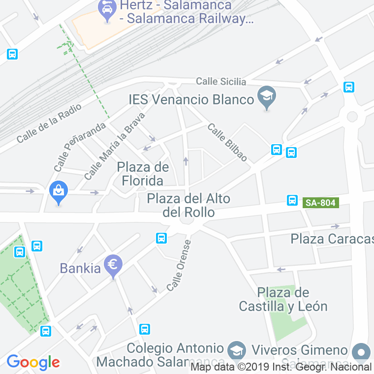 Código Postal calle Cuenca en Salamanca
