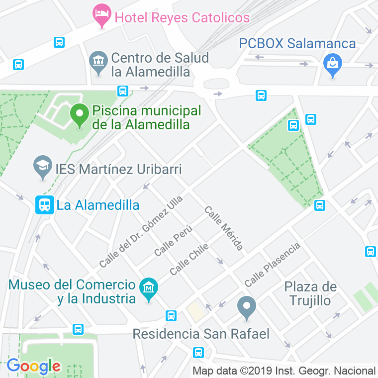Código Postal calle Doctor Gomez Ulla en Salamanca