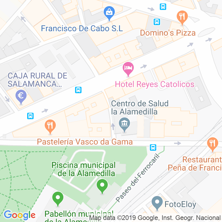 Código Postal calle Benito Perez Galdos en Salamanca