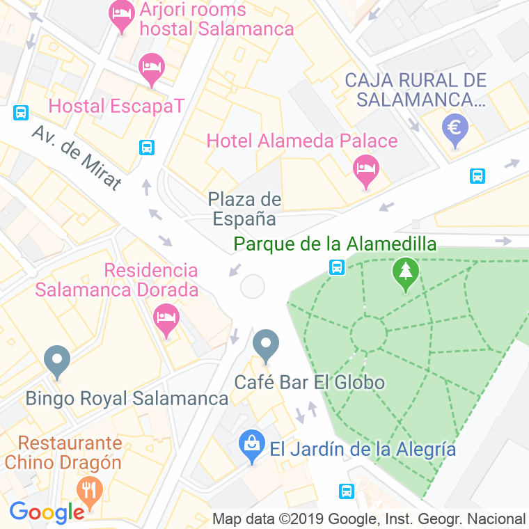 Código Postal calle España, plaza en Salamanca