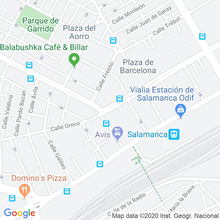 Código Postal calle Orinoco en Salamanca