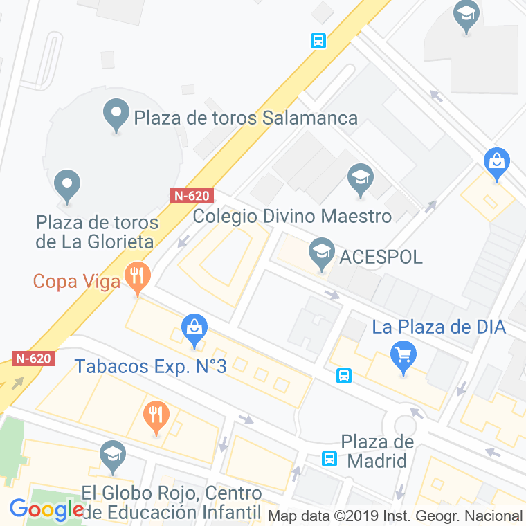 Código Postal calle Julian Casas "El Salamanquino" en Salamanca