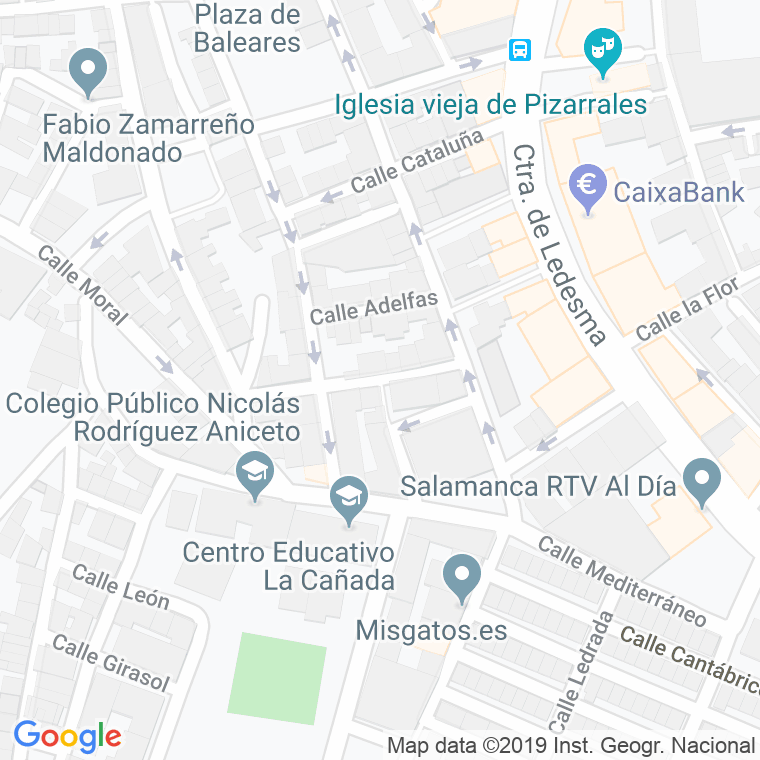 Código Postal calle Alberto Garcia en Salamanca